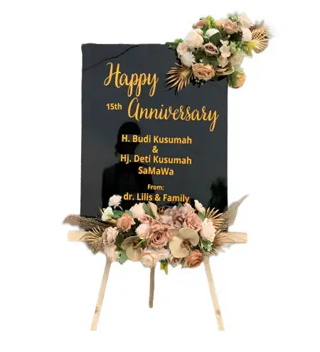 Papan Bunga Akrilik Dow