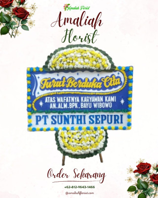 Papan Bunga Duka di Dow